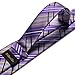 DiBanGu Mens Purple Plaid Tie Set Classic Checkered Necktie and Pocket Square Cufflinks Wedding Business