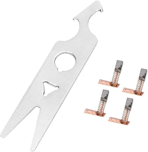 Juego de llaves de cepillo de carbono, 2 pares de herramientas de repuesto para taladro de uñas