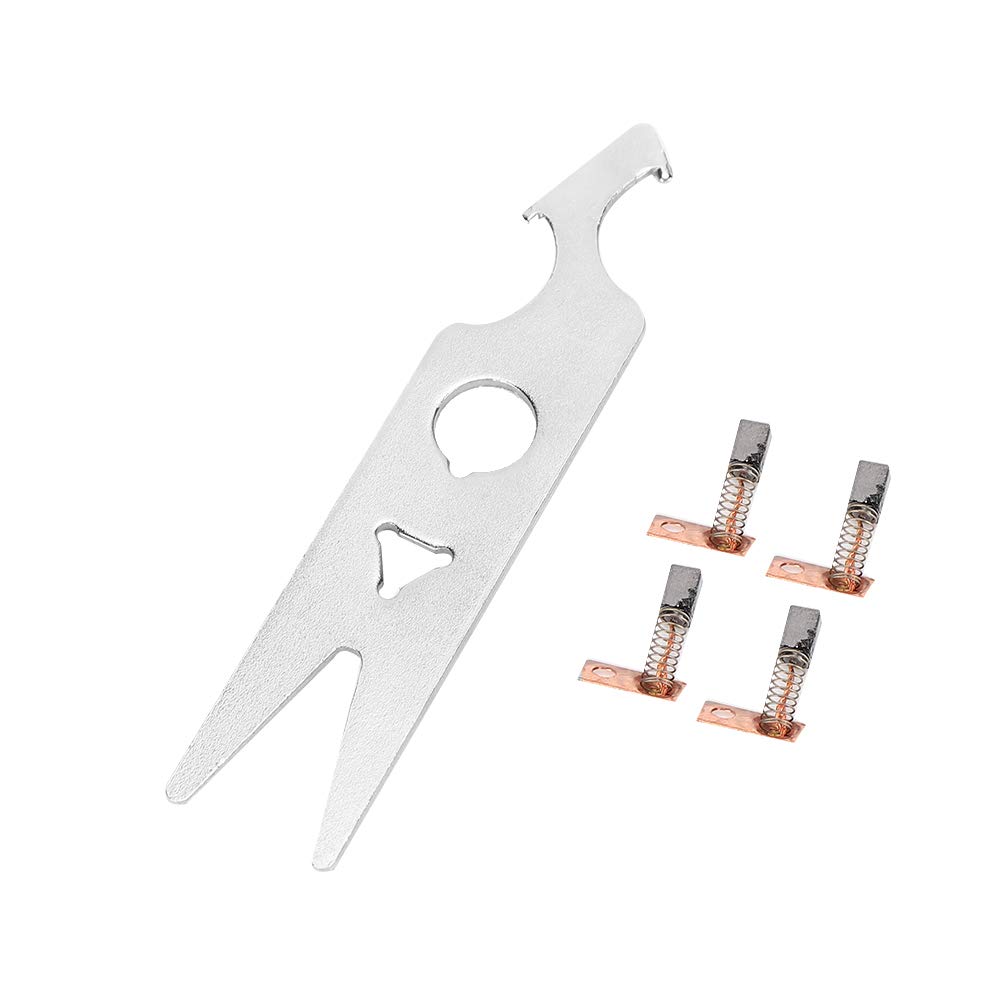 Valentine's Day Carnival Carbon Brush, Alloy Material Great Replacement 4pcs Carbon Brush Nail Drill Handpiece Accessory - Image 2
