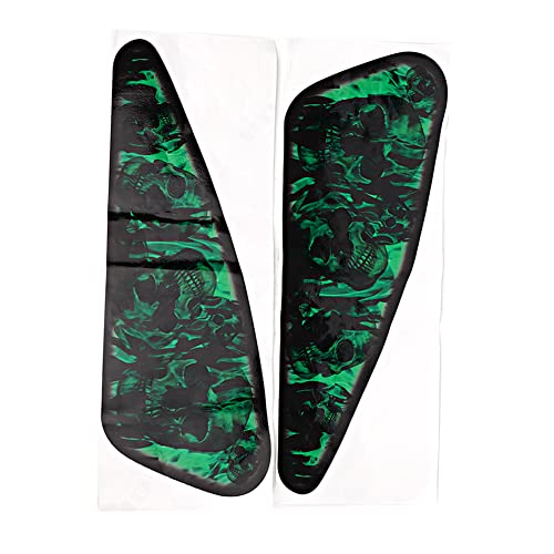 2Pcs 3D Car Stickers Decals, Motorcycle 3D Fuel Gas Tank Sticker Oil Tank Pad Protector, Universal Waterproof Colorful 3D Stickers Decals Motorcycle Decoration