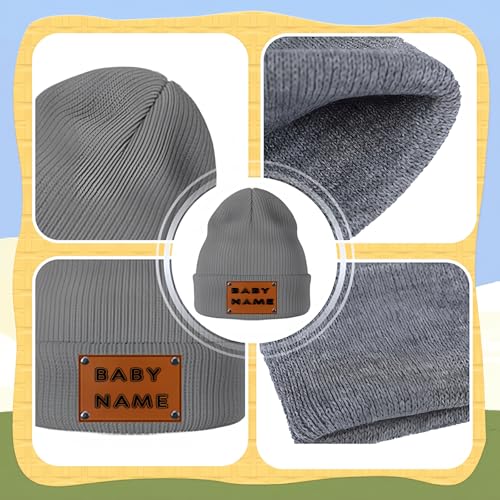 Custom Baby Beanie Hats for Boys Girls Personalized Toddler Winter Hat with Name Warm Beanies Kids Customized Beanie Gifts4