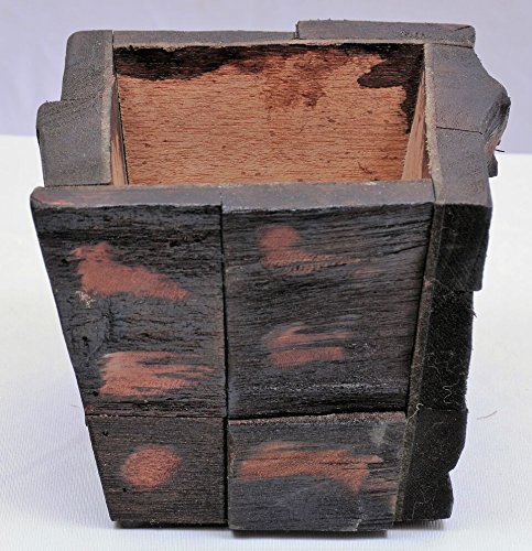 CRAFTSNEEDIndoor Wooden Flower Pot for artficial Flower Decorations-Medium