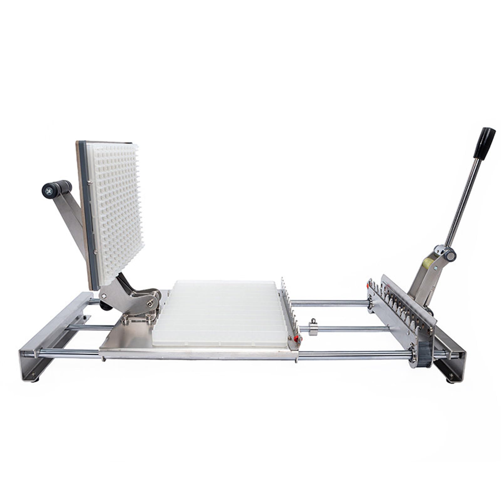 YNIYUJKL Kebab Maker Press Machine, Manual Meat Kebab Machine, Stainless Steel Bbq Skewering Tool For Bamboo/Metal Skewers, Ideal For Grilling And Bbq,12 skewers