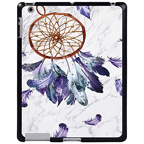 TATUE - Tablets & e-Books Case - For 2/3/4 retina display - tablet PC Plastic Feather pattern Slim Stand Case Cover (dream catcher)