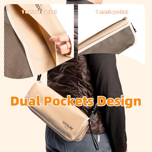 Yoosure 16" Extra Tall XL Portable Chair for Adults, Collapsible Purse Chair Heavy Duty Camp Seat with 3 Storage Pockets for Fishing Hiking Gardening, Lightweight Travel Purse Stool by Yoosure - Image 3