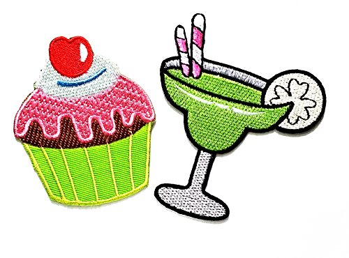 HHO Set 2 Piece Fast Food and Snack Patch Lemon Drink with Red
