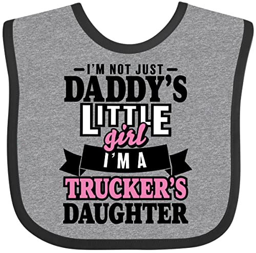 inktastic Im Not Just Daddys Little Im a Truckers Daughter Baby Bib