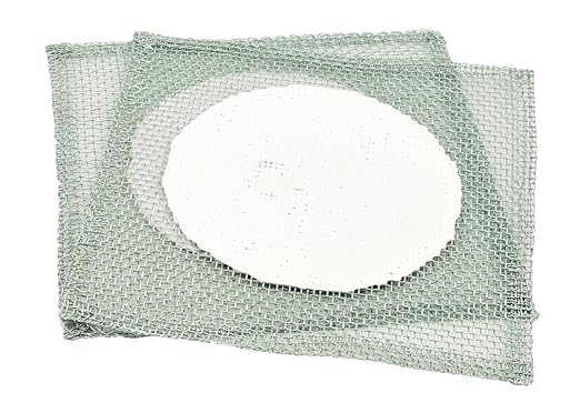 Laboratory Wire Gauze with Ceramic Center, Pack of 10, Support for Heating Glassware Iron Wire Gauge with Ceramic Center Pack of 10 Perfect to Support Glassware While Heating