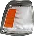 Evan Fischer Driver and Passenger Side Corner Light Set Compatible with 1992-1995 Toyota Pickup 2WD With Bulb With Gray Trim TO2521128, TO2520126