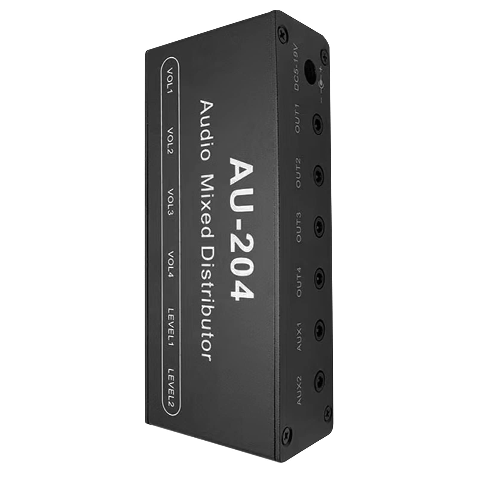 TECKEEN 4-Way Audio Mixer Stereo 4-In-1-Out Audio Mixer Board with Case Headphones Amplifier 2 Way 4 Way Input 1 Way Output 3.5mm