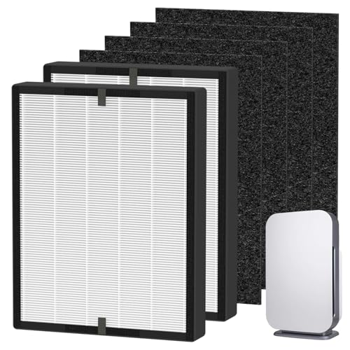 Image of 2 Pack 45i Filter Replacement Fit for Alen BreatheSmart 45i / Flex Air Purifier H13 True HEPA Filter for Alen Breathesmart 45i Filter 2 H13 HEPA Filters + 4 Pre-Filters B4-Pure / Fl40