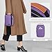 LUXJA Double-Layer Carrying Case Compatible with Cricut Easy Press Mini, Tote Bag Compatible with Cricut Easy Press Mini and Supplies (Bag Only, Patent Design), Purple