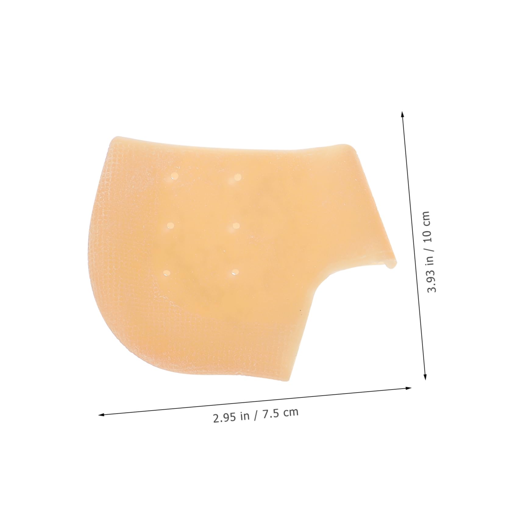 Healeved 5 Pair Silicone Heel Protectors Moisturizing Socks for Dry Cracked Feet Insole for Pumps for Plantar