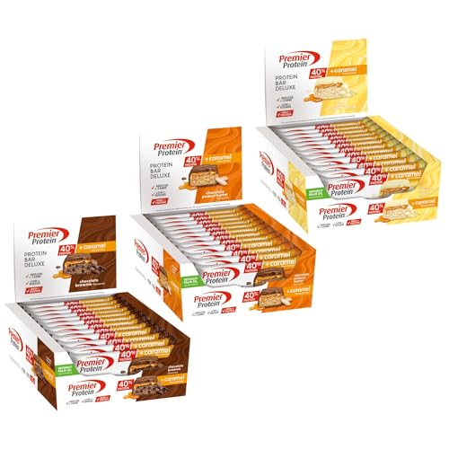 Premier Protein Deluxe Bundle – Chocolate Brownie (12x50g) + Chocolate Peanut Butter (12x50g) + White Chocolate Vanilla (12x50g)