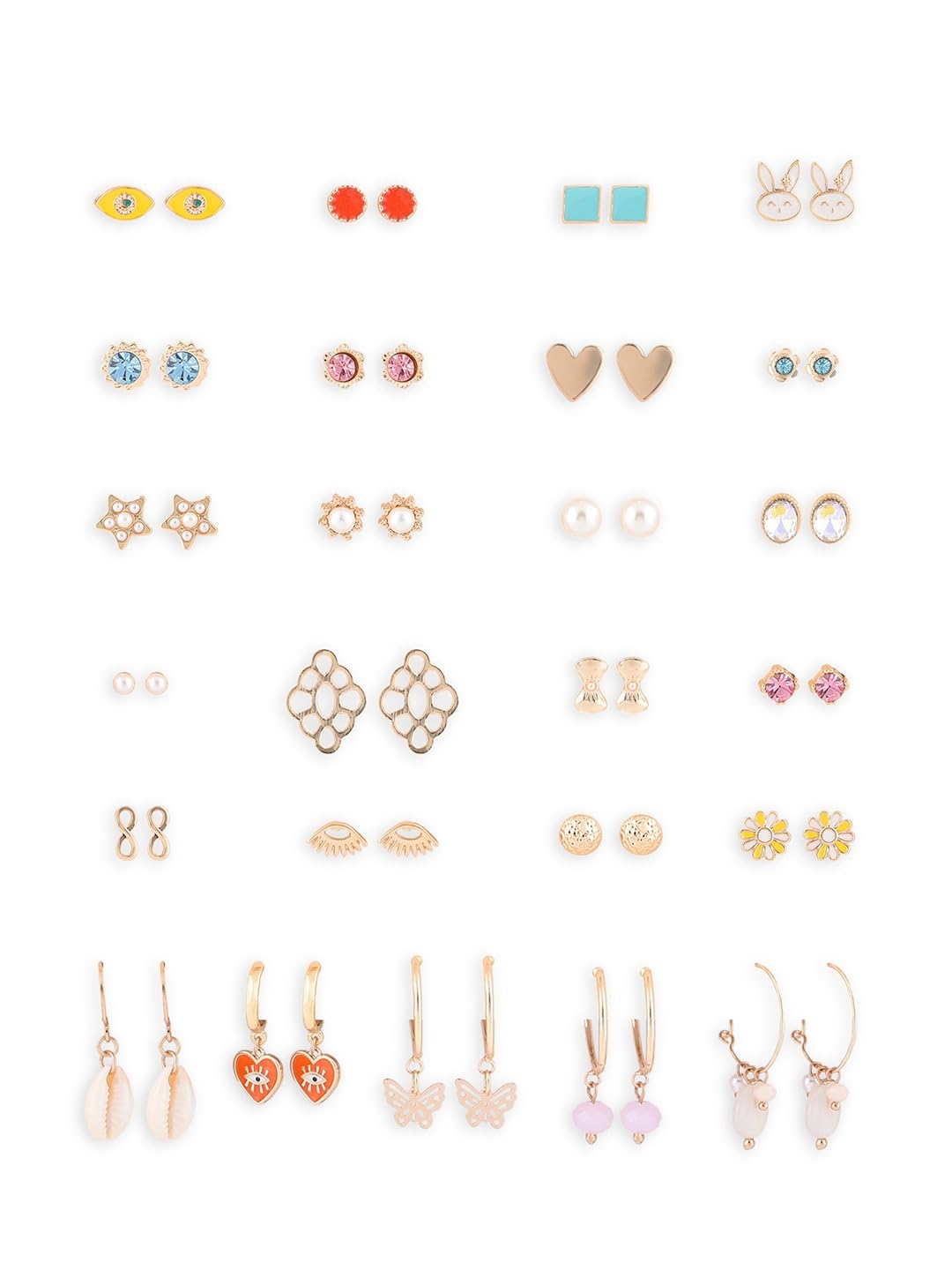 See full amazon price history chart for Zaveri Pearls Combo Of 25 Multicolor Contemporary Studs & Hoop Earrings For Women-ZPFK18600 Zaveri Pearls Combo Of 25 Multicolor Contemporary Studs & Hoop Earrings For Women-ZPFK18600 (B0DBQWYNV6) Amazon Price History, Amazon Price Tracker