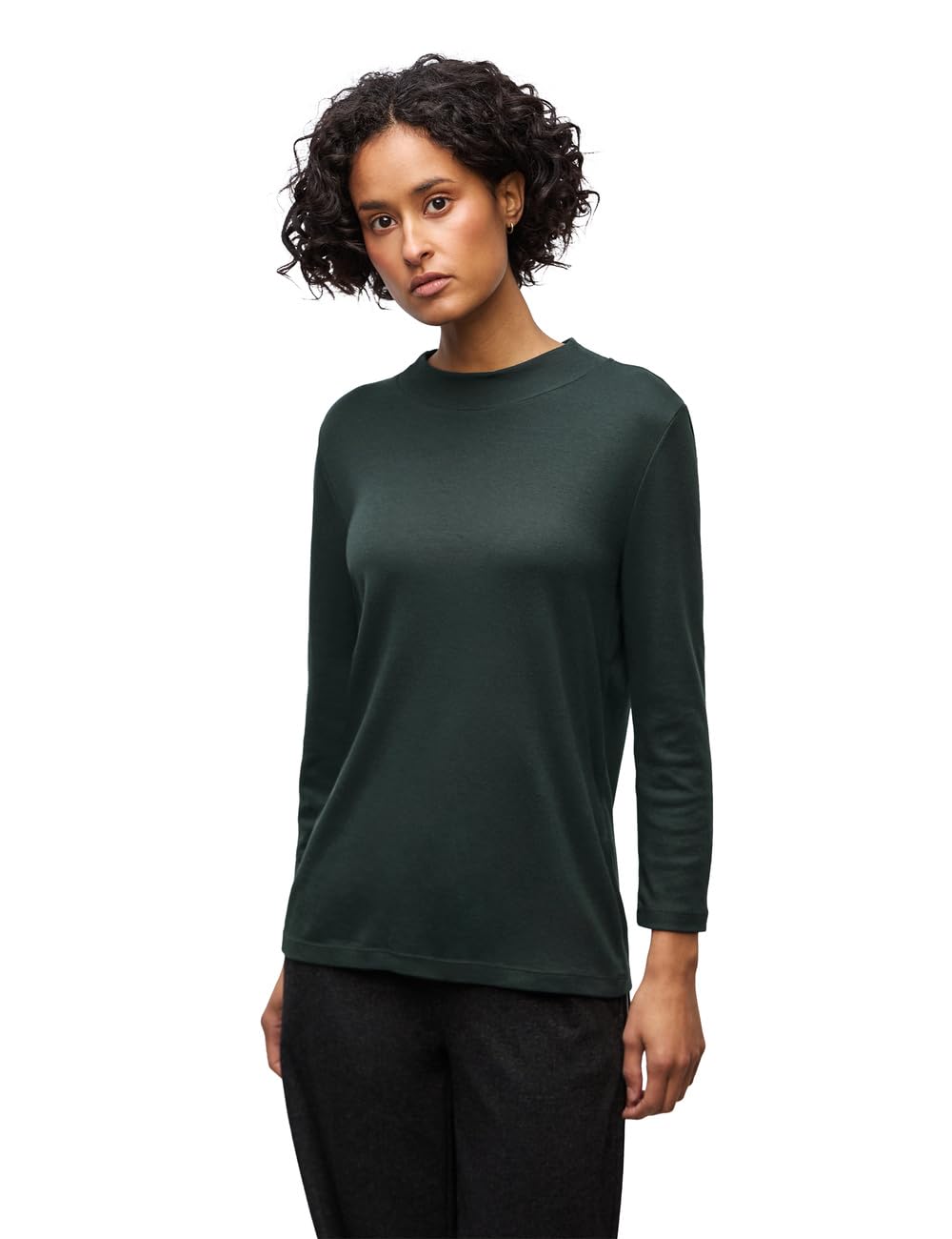 Damen Basic Turtleneck Shirt