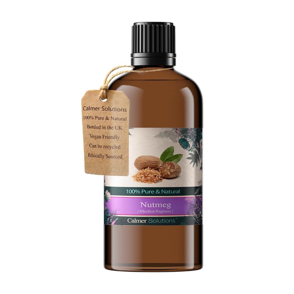 Olio Essenziale per aromaterapia, 100% Puro di Noce Moscata, 100 ml