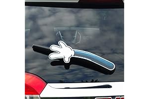 WiperTags USA White Glove Waving Mickey Mouse Car Accessories