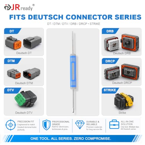 Image of JRready DRK-RT1B 6-Pack Bulk Deutsch Connector Pin Removal Tools