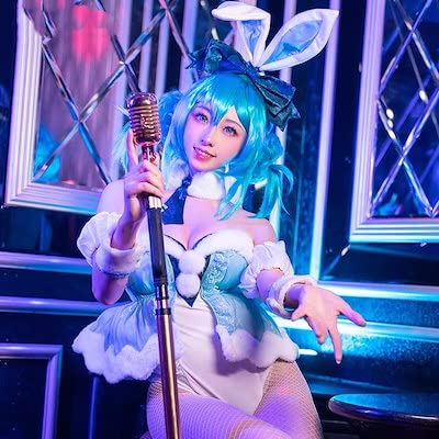 ミク miku バニー bunny コスプレ 兎 初音ミク（はつねミク） 白うさぎ コスプレ衣装 「BiCute