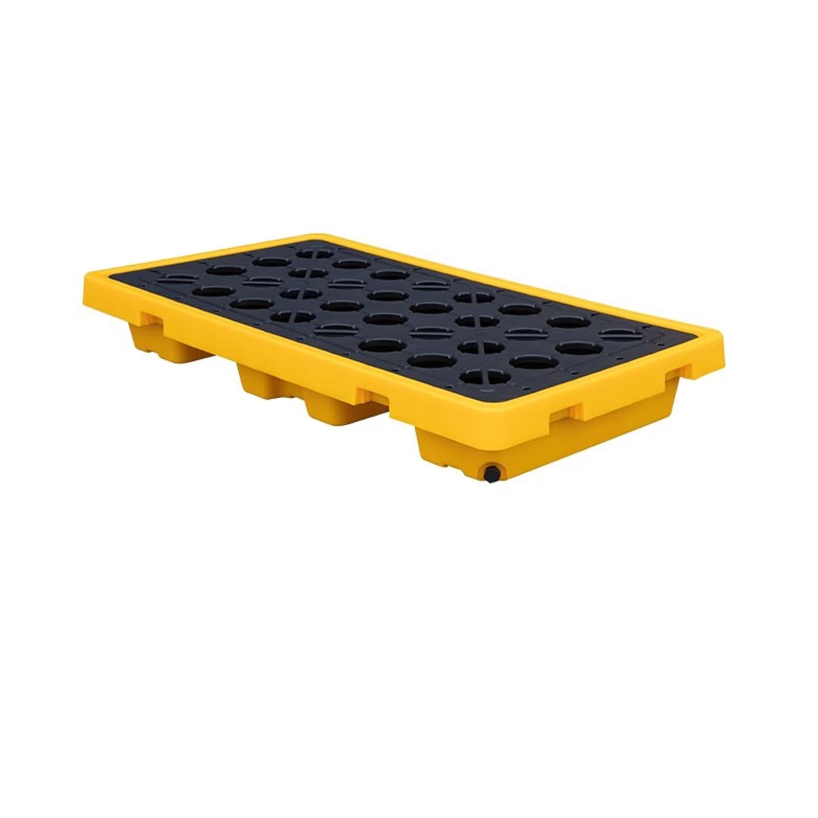 QUSYZD Stackable Modular Spill Containment Platform, Anti-Spill Plastic Pallet for Paint Buckets - Durable 26" x 14.2" x 4.7" Spill Platform for Safe Storage,50 * 26.4 * 6.7 in