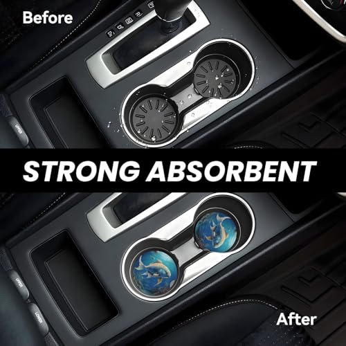 2 Pack Posavasos para Tazas de Auto de Cerámica miniatura 5