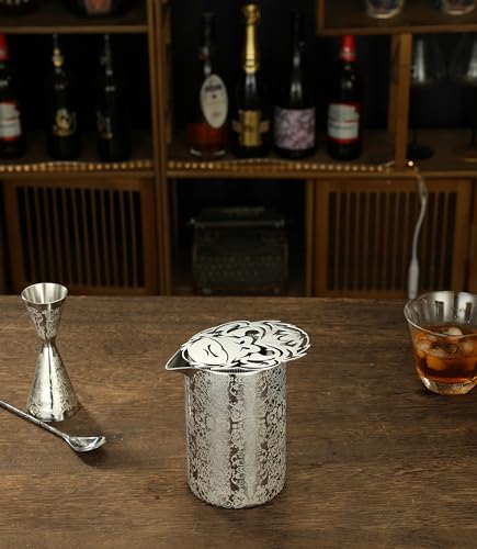 Vaso mezclador para cócteles de acero inoxidable 18oz miniatura 5