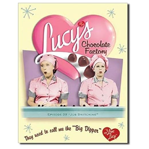 Metal Tin Sign I Love Lucy Chocolate Factory Pub Outdoor Bar Retro Poster Home Kitchen Restaurant Wall Decor Signs 12x8inch