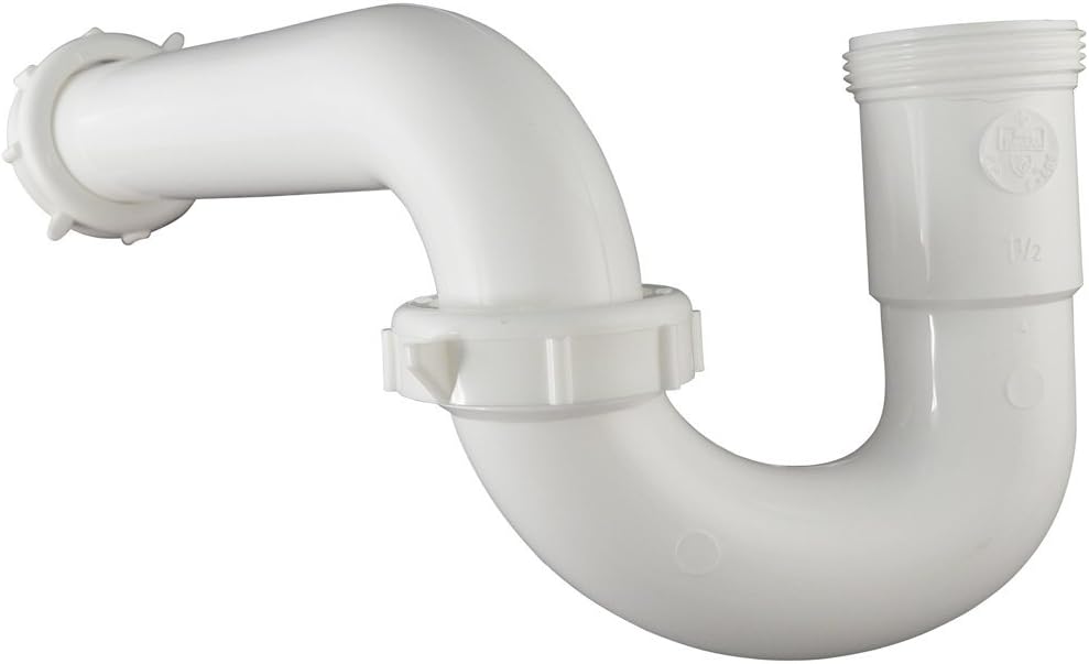 Plumb Pak 400WK Plastic P-Trap Kit with Reducing Washer, 1.5" or 1.25", White
