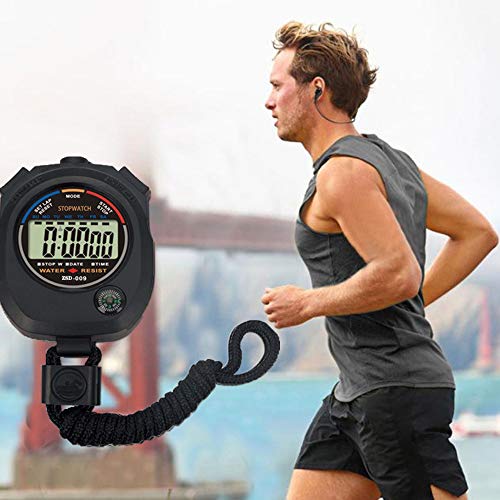 2 Pack Multi-Function Electronic Digital Sport Stopwatch Timer, Large Display With Date Time And Alarm Function,Suitable For Sports Coaches Fitness Coaches And Referees #TOP6