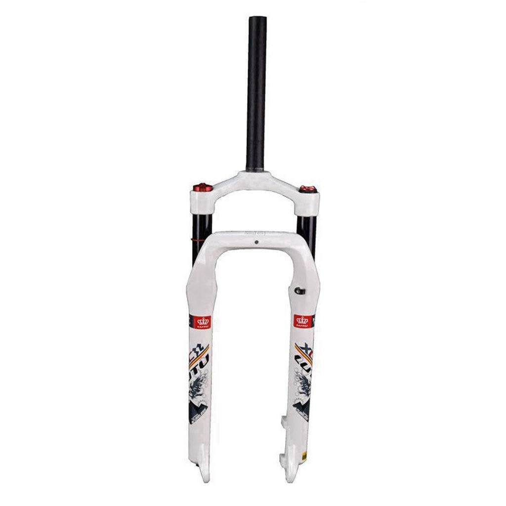 WIQUYBML 26inch Suspension Fork, Snowmobile ATV Bike Air Pressure Aluminum Alloy Shock Absorber 1-1/8" Travel 135mm 4.0 Tire (Color : B, Size 26inch)