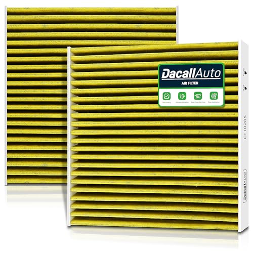 Image of 2Pcs Dacall Activated Carbon Cabin Air Filter - fit for Toyota Camry /Sienna /Corolla, for 4Runner /Tundra, for Lexus RX350 NX300, for Subaru Legacy /Outback - Replace Part NO. CF10285