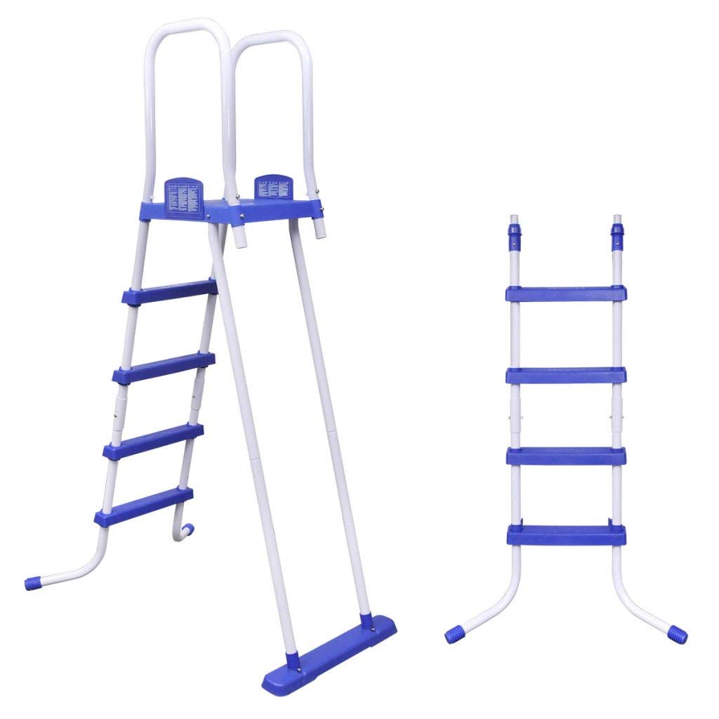 Bestway - Escalera de seguridad para piscina con estructura de acero, 58332