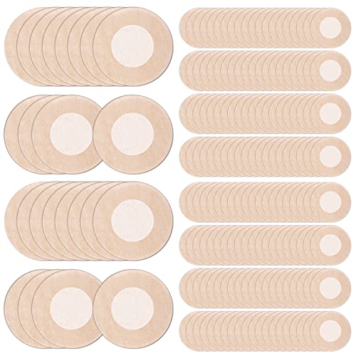 Handepo 300 Pcs Disposable Nipple Covers for Women No Show Breast Pasties 150 Pairs Round Non Adhesive Nipple Covers Bra Pad