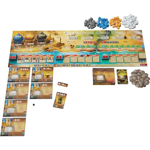Image of Renegade Game Studios Inventors of the South Tigris Strategy Board Game | Expert Dice-Building Mechanics for 1-4 Players, Ages 14+, Resource Management, High Replayability & Solo Mode Included