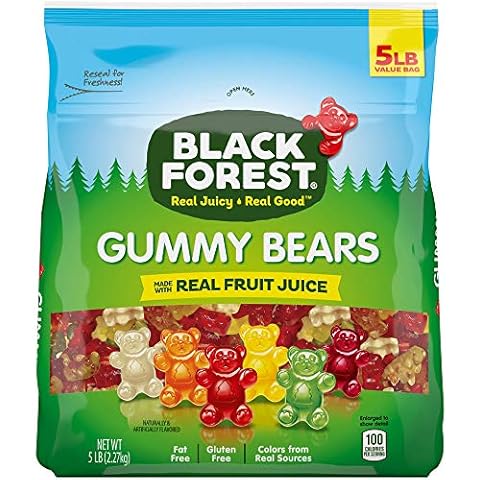Black Forest Gummy Bears Candy, 5-Pound Bulk Bag Cover