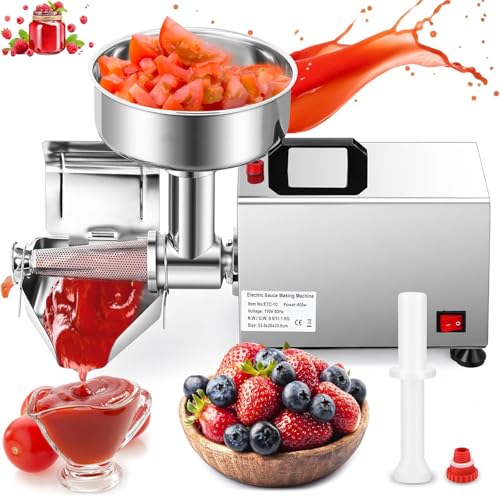 Colino elettrico per pomodoro e salse, 450 W, per passata di pomodoro e conserve, strumento da cucina efficiente per salse fresche
