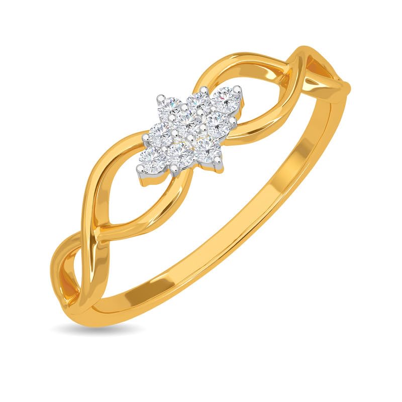 KISNA Diamond & Gold Ring for Women.
