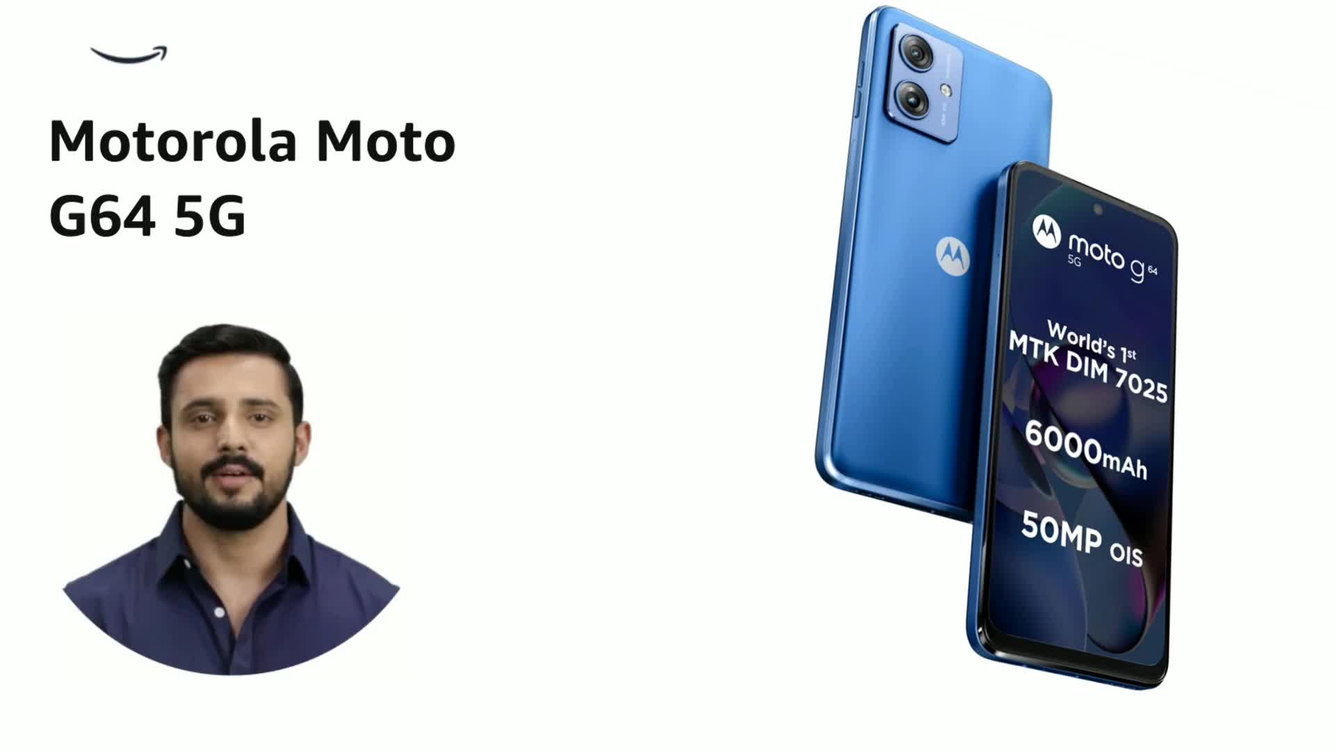 Motorola g64 5G (Pearl Blue, 256 GB) (12 GB RAM) : Amazon.in