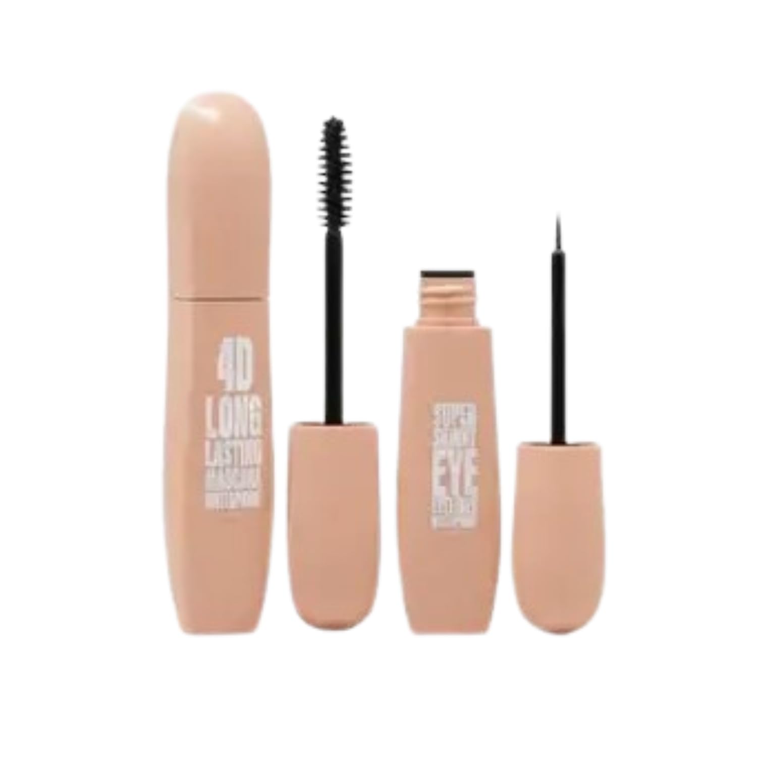 Waterproof 4D Eyeliner and 4D Mascara, Black, Long Lasting, 18 ml, Pack of 2-image-39
