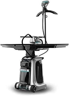 Cecotec Centro de Planchado Inteligente Total Iron 10100 Pro. 2200 W, 4 en 1: Plancha Vertical y Horizontal, Succión e Inflado, 5 Programas para 5 Tejidos, 220 g/min y 5 Bares