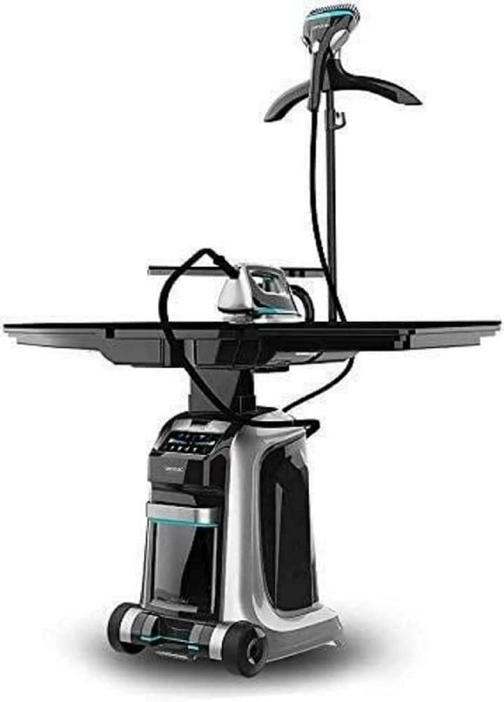Cecotec Centro di Stiratura Professionale Total Iron 10100 Pro. 2200W, Ferro da stiro a vapore, Centro di stiratura e Ferro da stiro Verticale, 5 Programmi per 5 tessuti, Pressione Vapore 5 bar