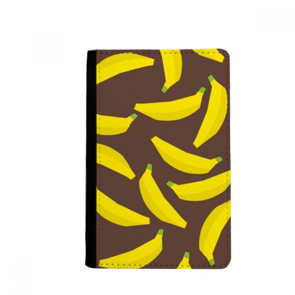 DIYthinker Yellow Banana Fruit Illustration Pattern Passport Holder Notecase Burse Wallet Cover Card Purse