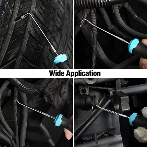 Image of DURATECH 4 Piece Hook and Pick Set, Offset, Straight, 90Pick and Hook, Used for Auto and Electronics Maintenance Tools, with Storage Tray (Pack of 2)
