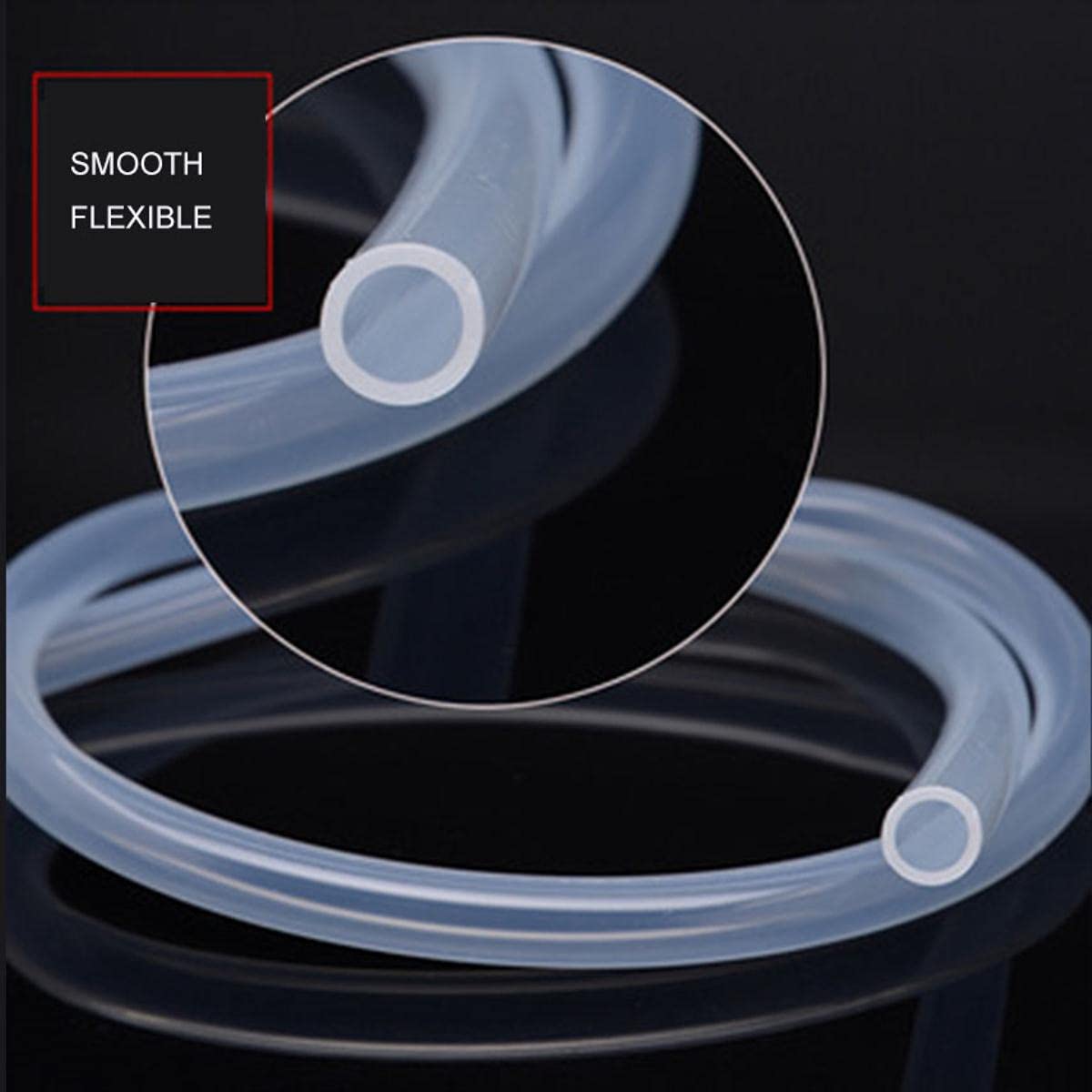 Manguera Transparente 8x11mm - 5 Metros Con 2 Abrazaderas, PVC Alimenticio Para Agua, Gas, Aceites Y Acuarios
