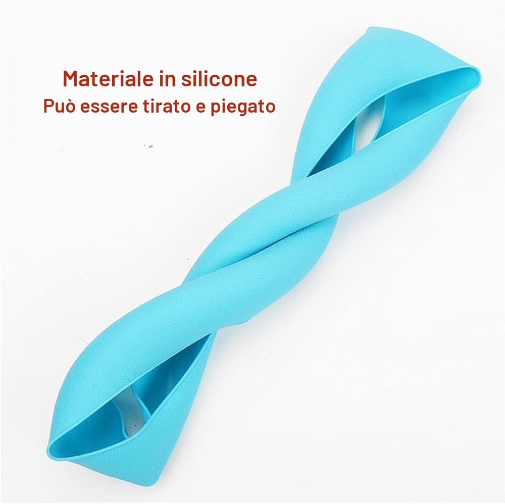 Coprivolante in silicone antiscivolo, protezione universale ultra sottile per il volante dell’auto, nero