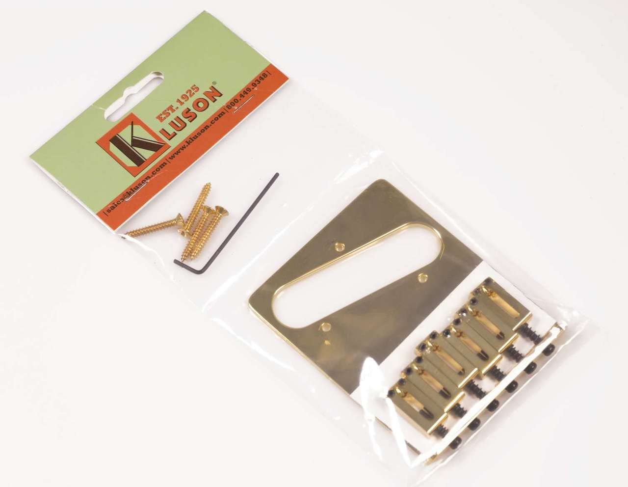 Kluson Contemporary Replacement Bridge For Fender Telecaster With Brass Or Steel Saddles