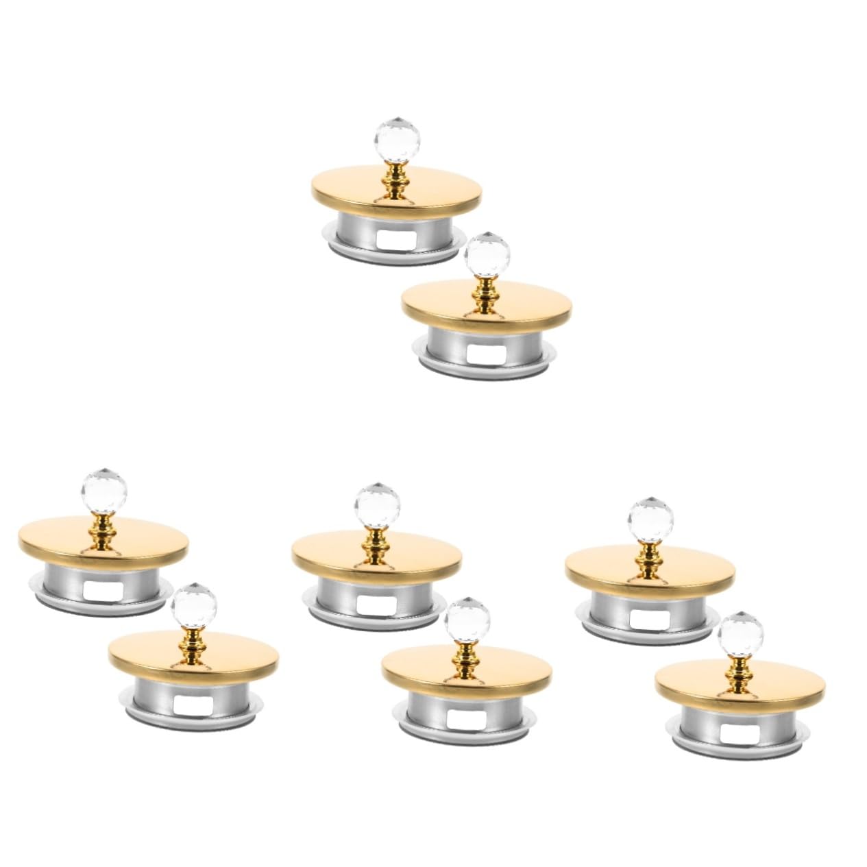 Cabilock 4 Juegos Tapa De Hervidor De Agua Fría Tapas Botes De Cristal s Para Botes De Cristal Para Jarra De Sellado De Jarra Acero Inoxidable Golden 2 Piezas * 4