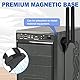 Eightwood WiFi 6E Antenne 2.4g/5g/5.8g/6g WLAN Signal Verstärker Tri-Band Magnetic Base mit RP-SMA 200 cm Verlängerungskabel für Wi-Fi Karten PCI Karte PC Router Bluetooth Mainboard