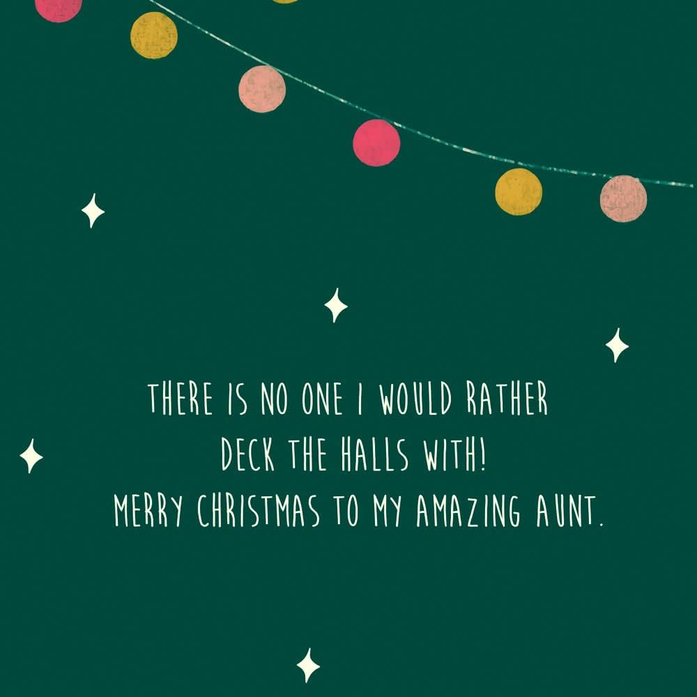 Prime Greetings Christmas Card For Aunt, Made in America, Eco-Friendly, Thick Card Stock with Premium Envelope 5in x 7.75in, Packaged in Protective Mailer - Image 8